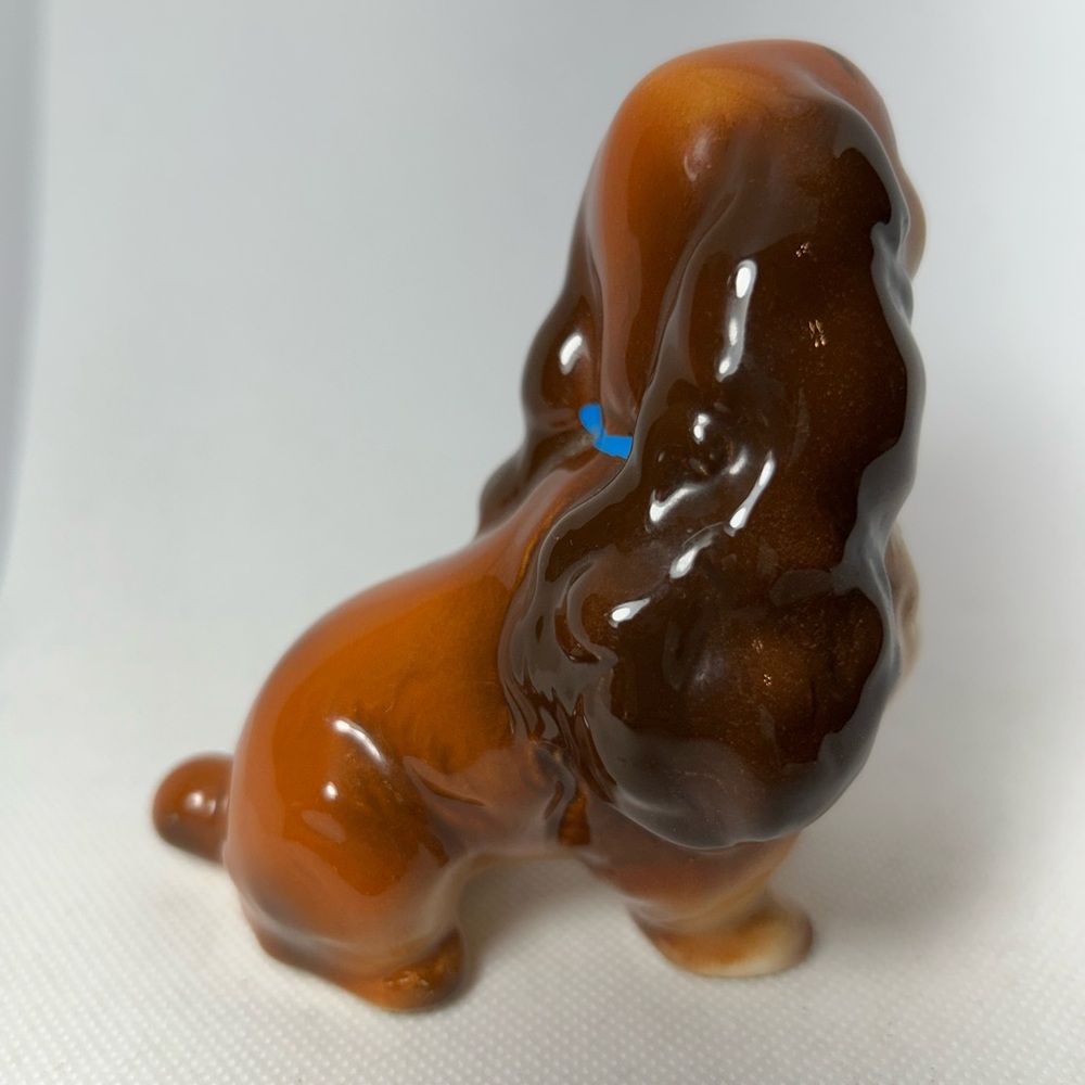 Vintage Walt Disney Lady & The Tramp Ceramic Porcelain Dog Figurine Brown Lot 2 - Picture 7 of 11